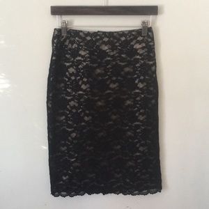 Banana Republic Factory Lace Overlay Skirt